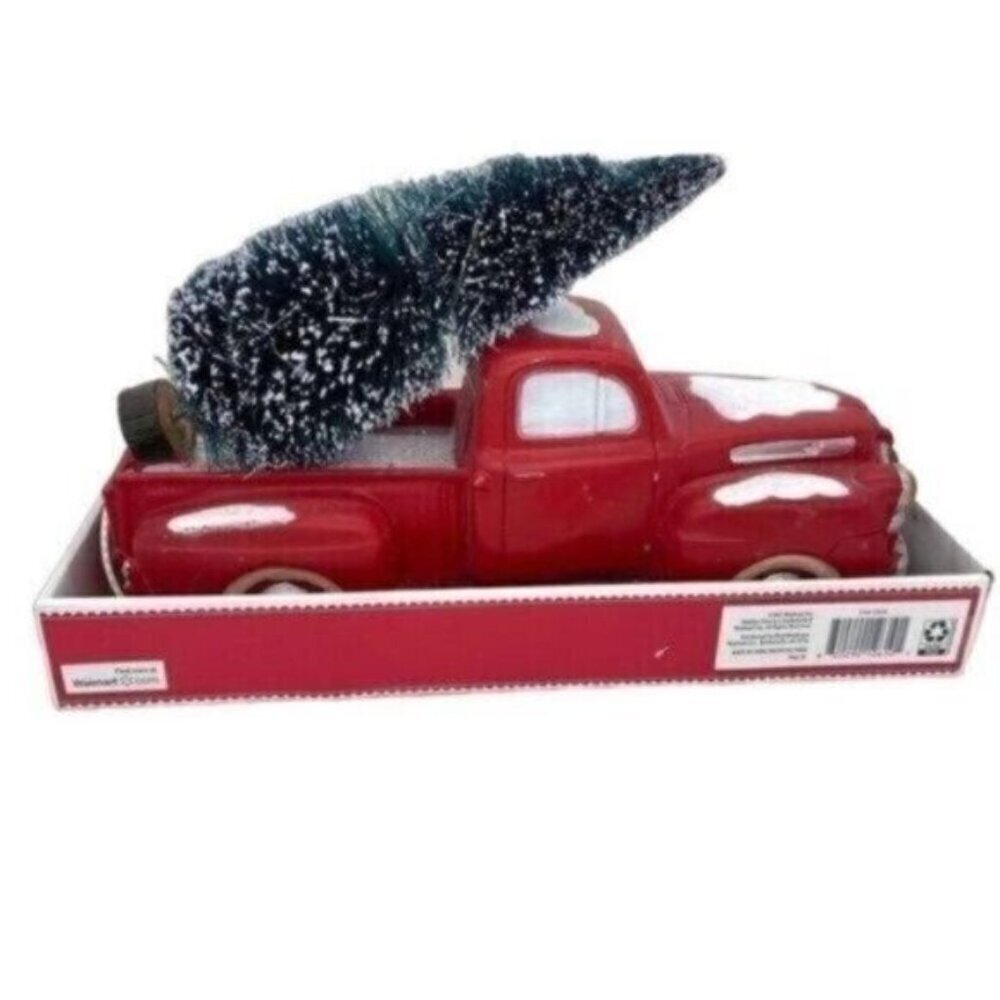 Retro Light Up Christmas Musical Red Truck New - Picture 8 of 10